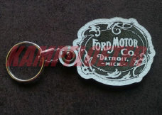 Ford Schlsselanhnger Leder weiss