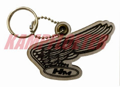 Honda vintage Schlsselanhnger Echtleder weiss